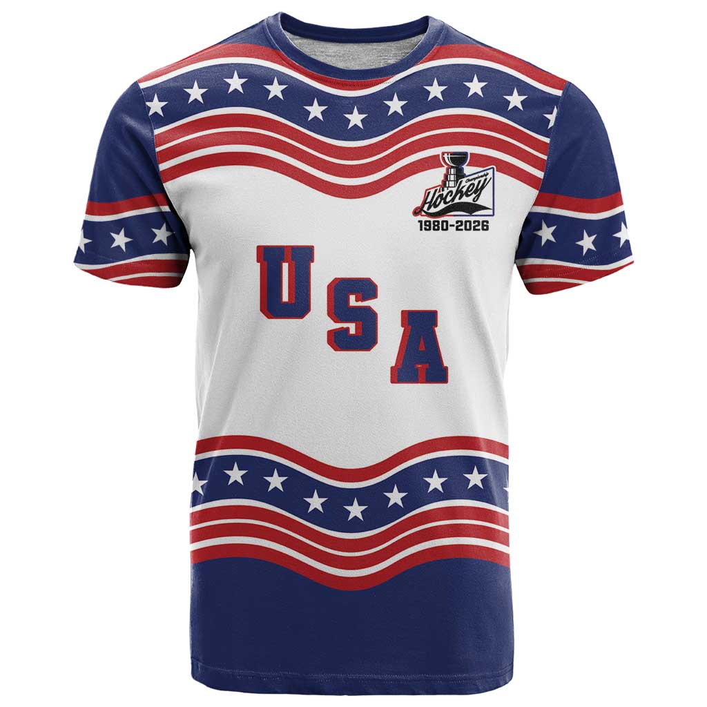 USA Hockey First Gold in 46 Years T-Shirt Celebration Graphic Tee