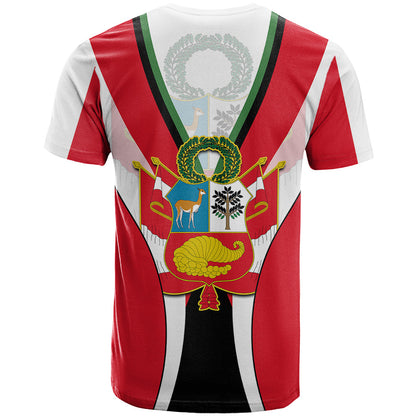 Custom Peru T-Shirt National Day Graphic Tee