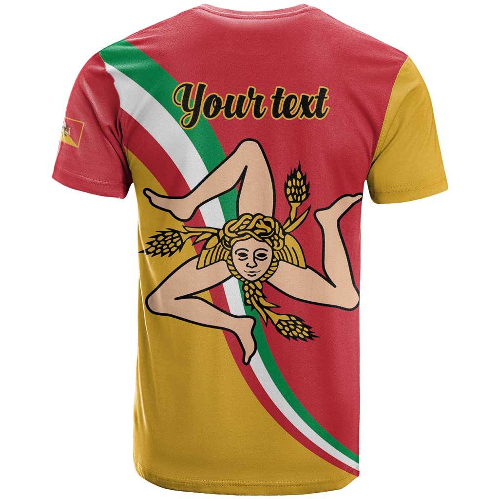 Personalized Italy Bandiera Della Sicilia T-Shirt Graphic Tee