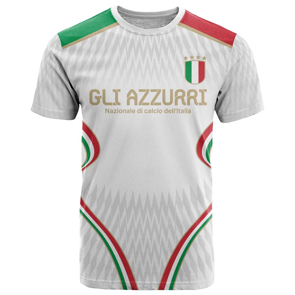 Custom Italy Football T-Shirt Gli Azzurri Sporty Style Graphic Tee