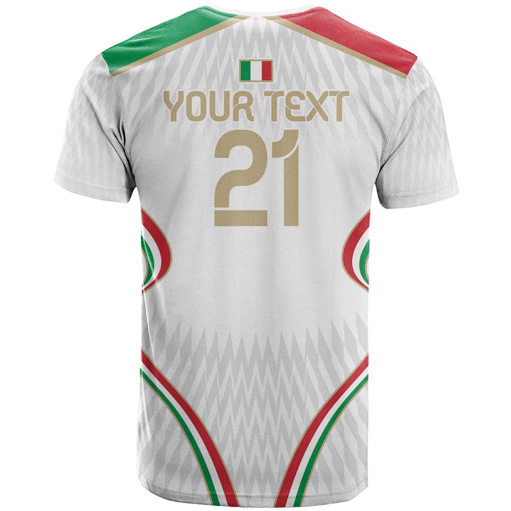 Custom Italy Football T-Shirt Gli Azzurri Sporty Style Graphic Tee