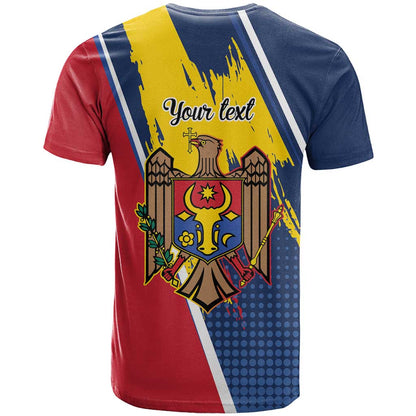 Personalized Moldova Independence Day 1991 T-Shirt One People One Nation Graphic Tee
