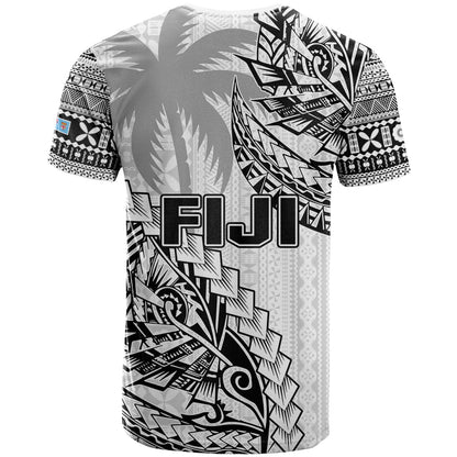 Fiji Rugby T-Shirt Kaiviti Fijian Tribal World Cup White Graphic Tee