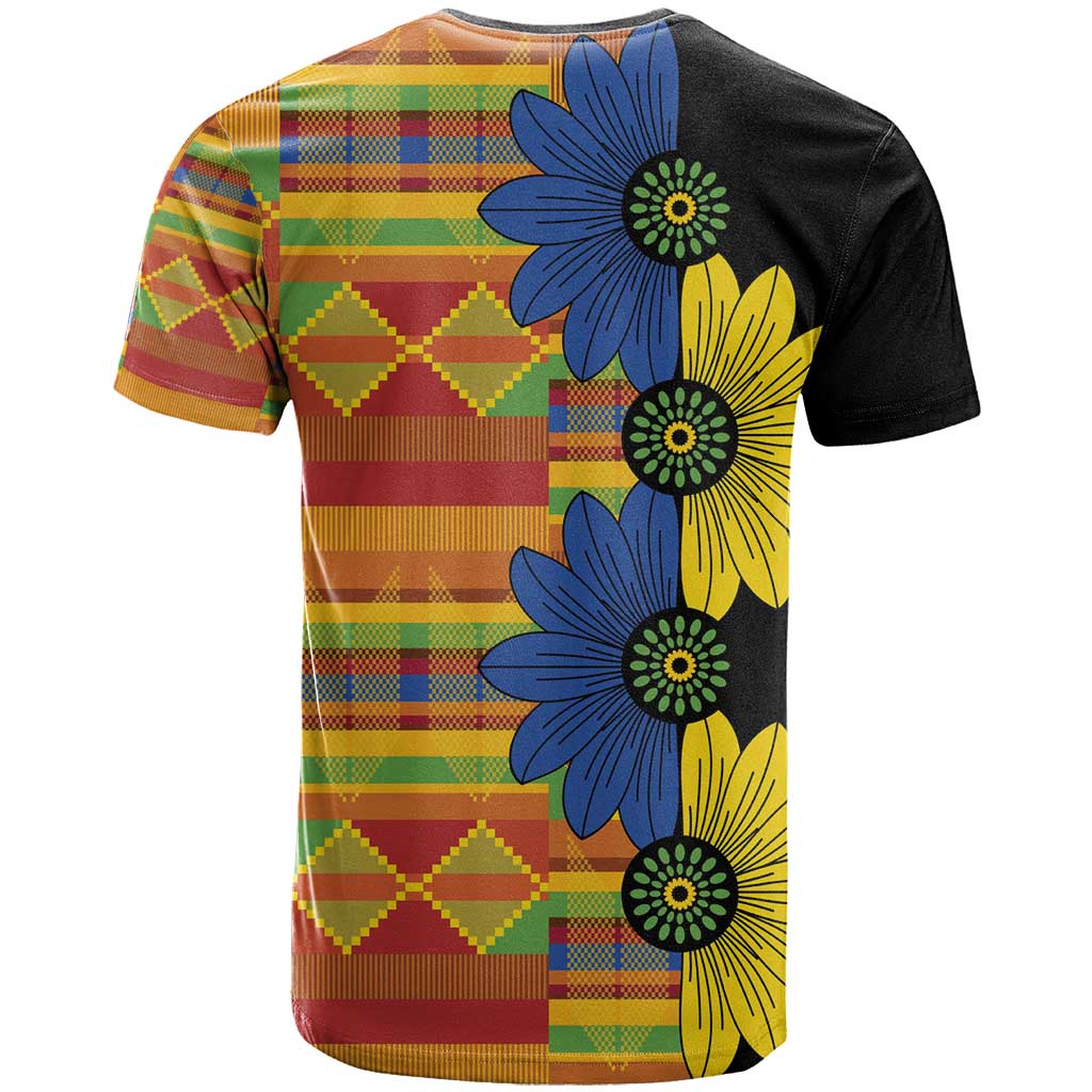 African Ethnic Kitenge Ankara Style T-Shirt Graphic Tee