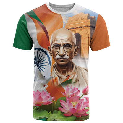 India Gandhi Martyr's Day T-Shirt Shaheed Diwas Ashoka Chakra Graphic Tee