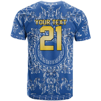 World Football 2026 Italy Custom T-Shirt Blue Baroque Trinacria Edition Graphic Tee