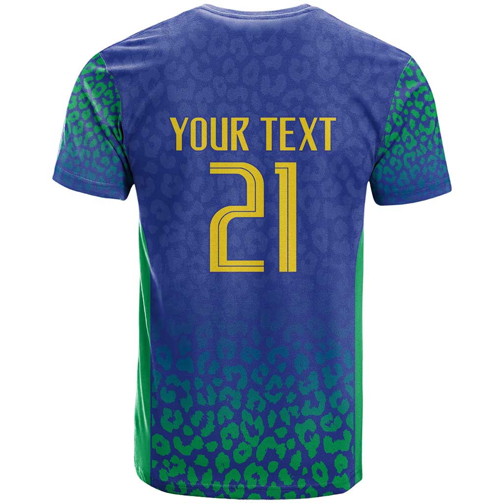 Brazil Canarinho Custom T-Shirt Macaw Mascot with Brazil Flag Colors Graphic Tee