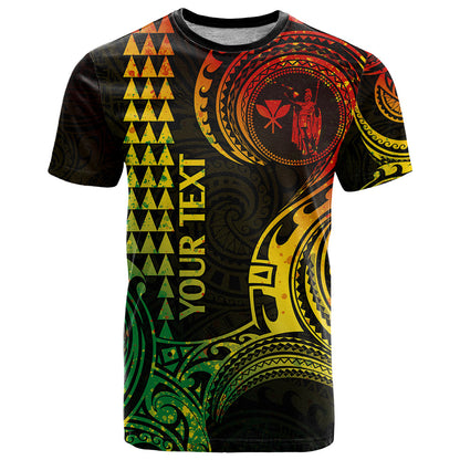 Custom Hawaii T-Shirt Paradise of the Pacific Tribal Kakau for King Kamehameha Day - Reggae Graphic Tee