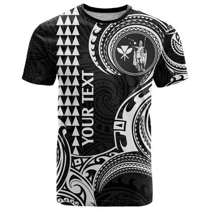 Custom Hawaii T-Shirt Paradise of the Pacific Tribal Kakau for King Kamehameha Day - White Graphic Tee