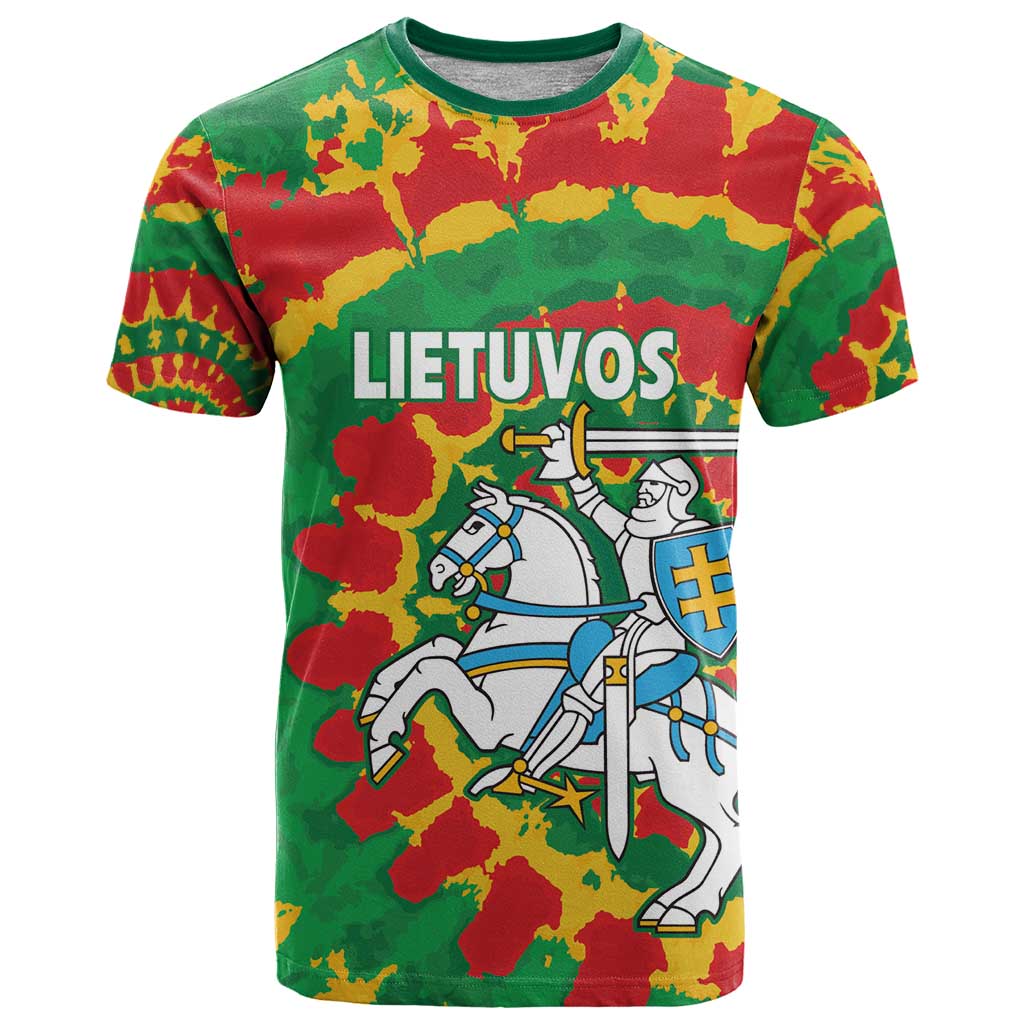 Lithuania Tie Dye Retro Basketball 1992 Personalized T-Shirt Graphic Tee