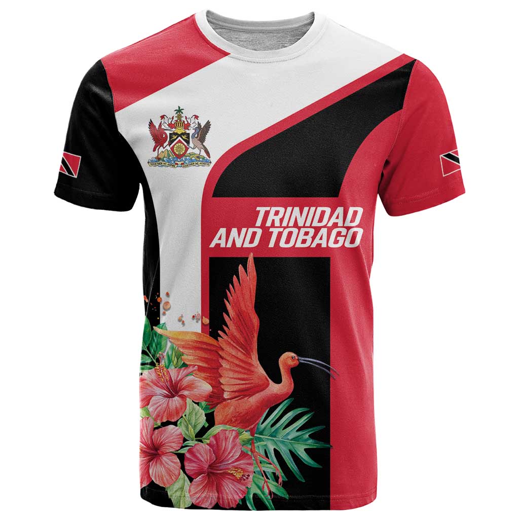Trinidad and Tobago Personalized T-Shirt Scarlet Ibis Tropical Graphic Tee