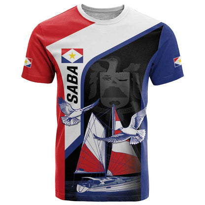 Caribbean Saba Personalized T-Shirt Remis Velisque Sail the Seas Graphic Tee