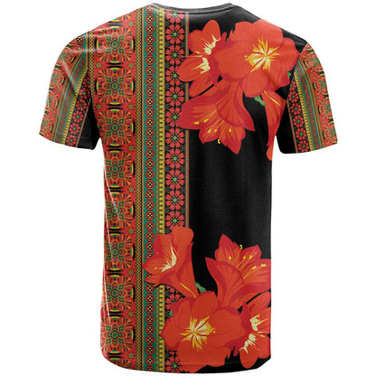 Africa Beauty Clivia Miniata Flowers T-Shirt Graphic Tee