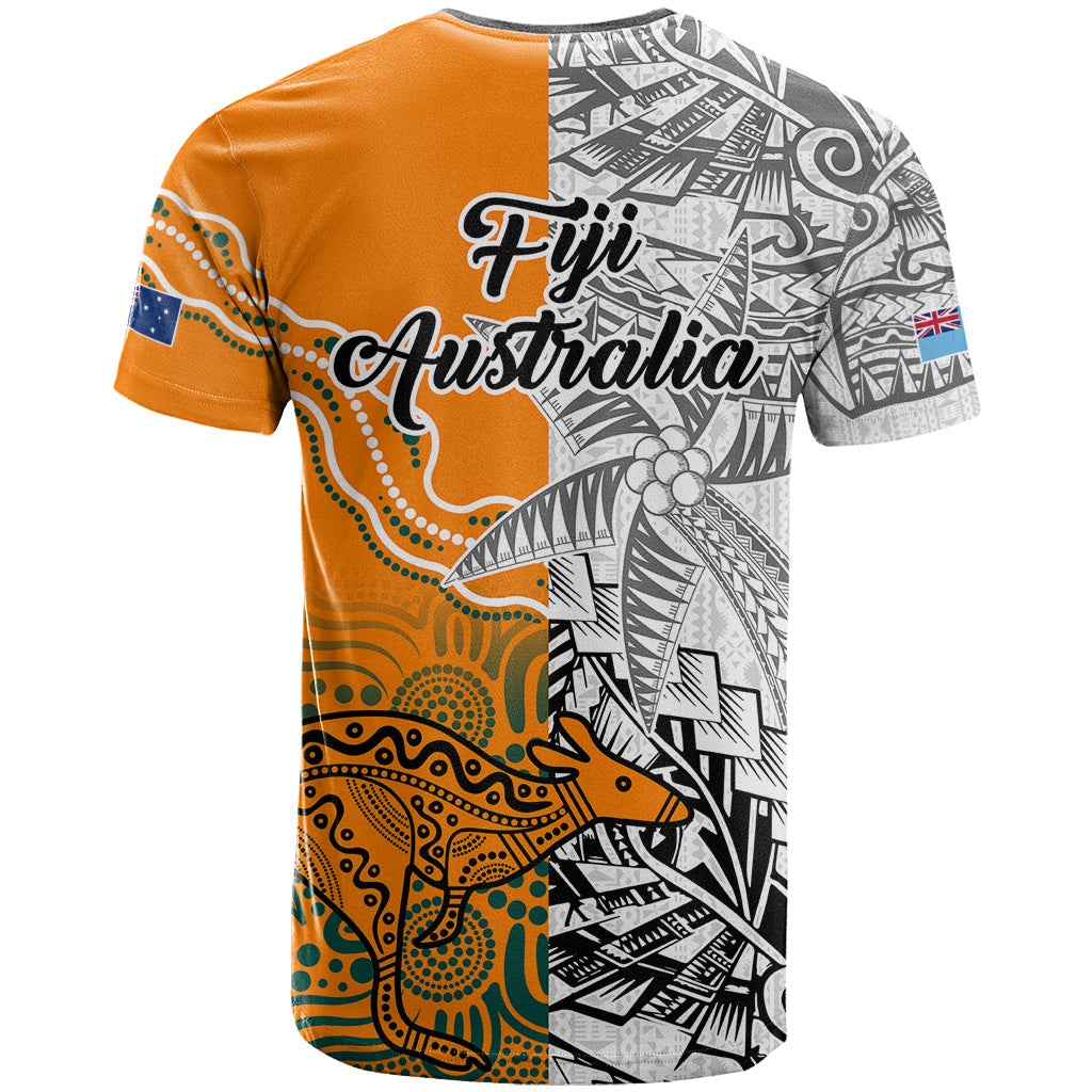 Fiji Australia Rugby T-Shirt World Cup Polynesia Tapa Mixed Indigenous Aboriginal Graphic Tee