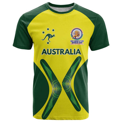 Custom Australia Cricket Spirit 2026 T-Shirt World T20 Edition Graphic Tee