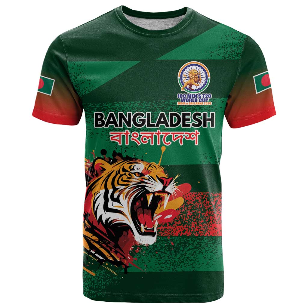 Custom Bangladesh Cricket Spirit 2026 T-Shirt World T20 Edition - Rising Sun Graphic Tee