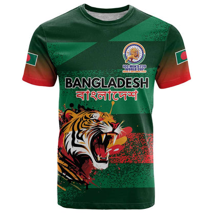 Custom Bangladesh Cricket Spirit 2026 T-Shirt World T20 Edition - Rising Sun Graphic Tee