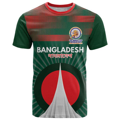 Custom Bangladesh Cricket Spirit 2026 T-Shirt World T20 Edition - Bengal Tiger Graphic Tee