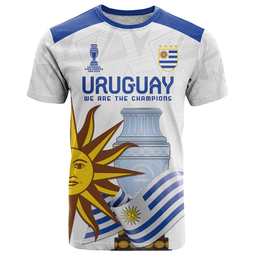 Custom Uruguay La Celeste Football Champions T-Shirt Glory To The Sky Blue Graphic Tee