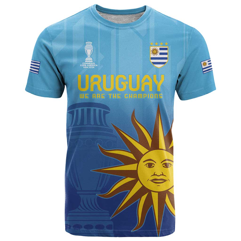 Custom Uruguay La Celeste Football T-Shirt Go Champions 2024 Graphic Tee