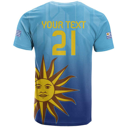 Custom Uruguay La Celeste Football T-Shirt Go Champions 2024 Graphic Tee