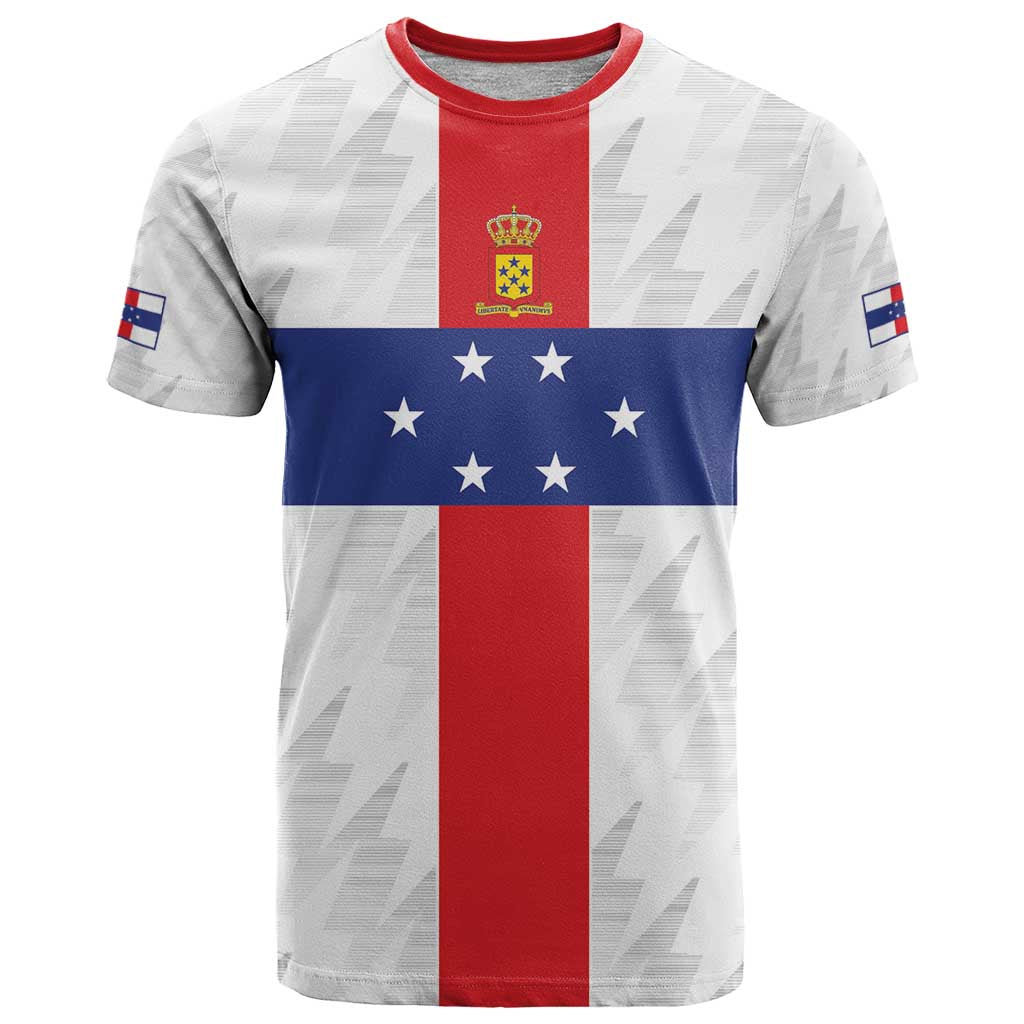 Personalized Nederlandse Antillen 1959-1986 T-Shirt Simple Flag Style Graphic Tee