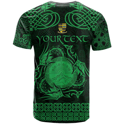 Personalized Brecknockshire Sir Frycheiniog T-Shirt Green Brecon Beacons Mountain Celtic-inspired Graphic Tee