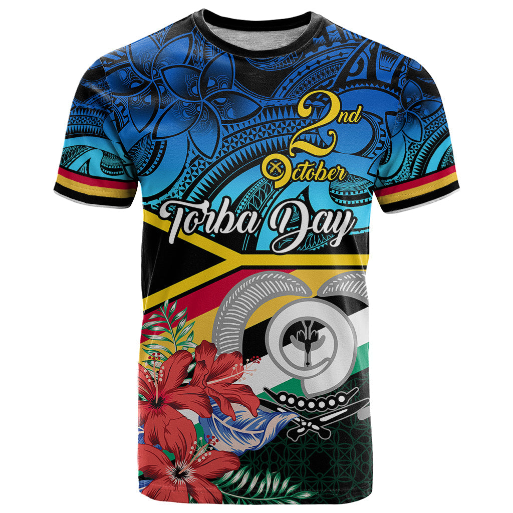 Personalised Torba Vanuatu T-Shirt Sand Drawing With Polynesian Pattern Graphic Tee