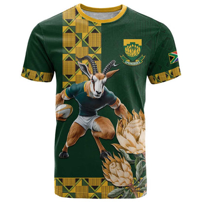 South Africa Rugby History World Champions T-Shirt Springboks Make History Graphic Tee