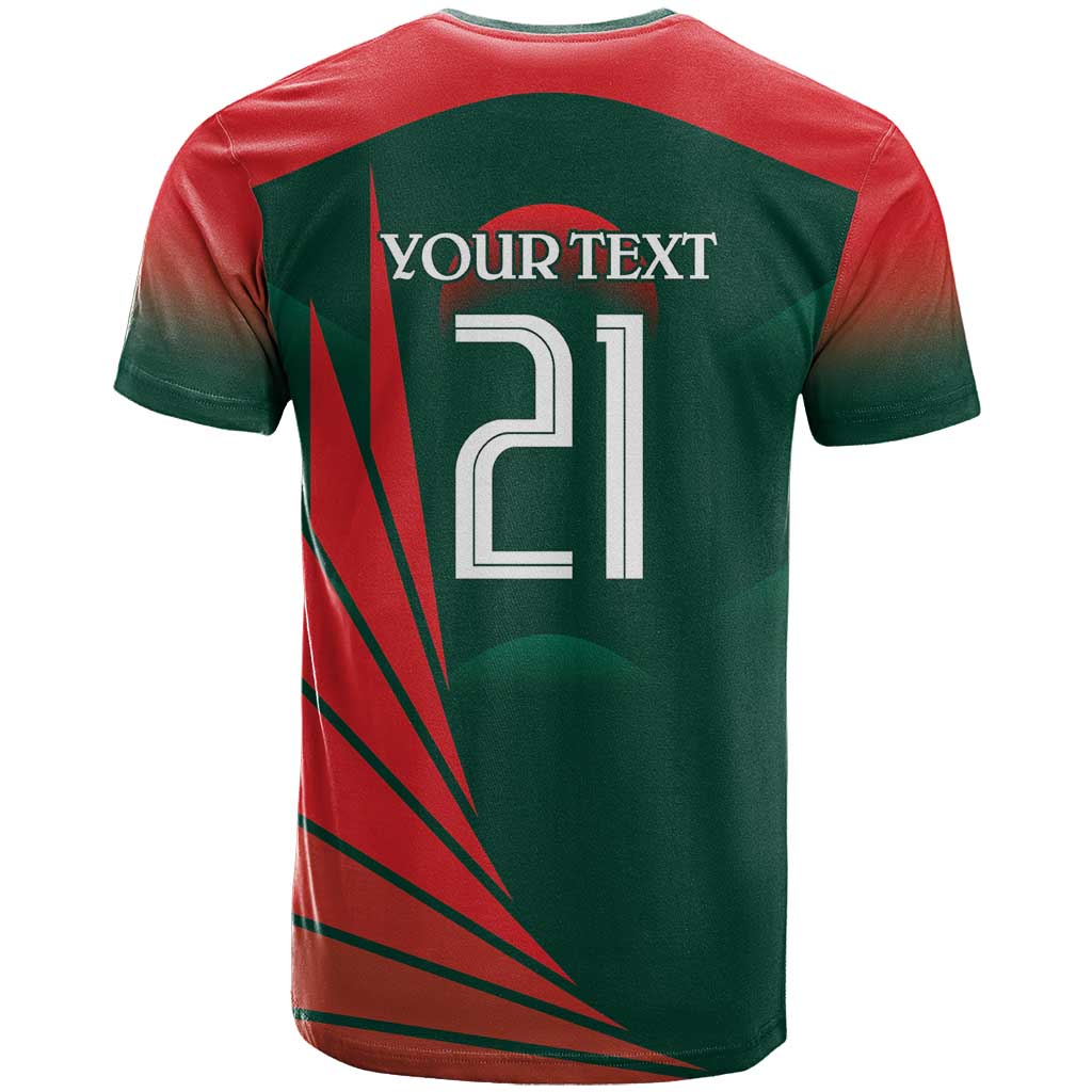 Bangladesh Cricket Custom T-Shirt The Tigers Mascot with Sporty Style Graphic Tee