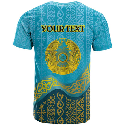 Kazakhstan Independence Day Personalized T-Shirt 16 December with Kazakh Pattern Graphic Tee