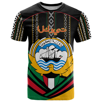 Kuwait Hawk of Quraish With Al Sadu Pattern Personalized T-Shirt Graphic Tee