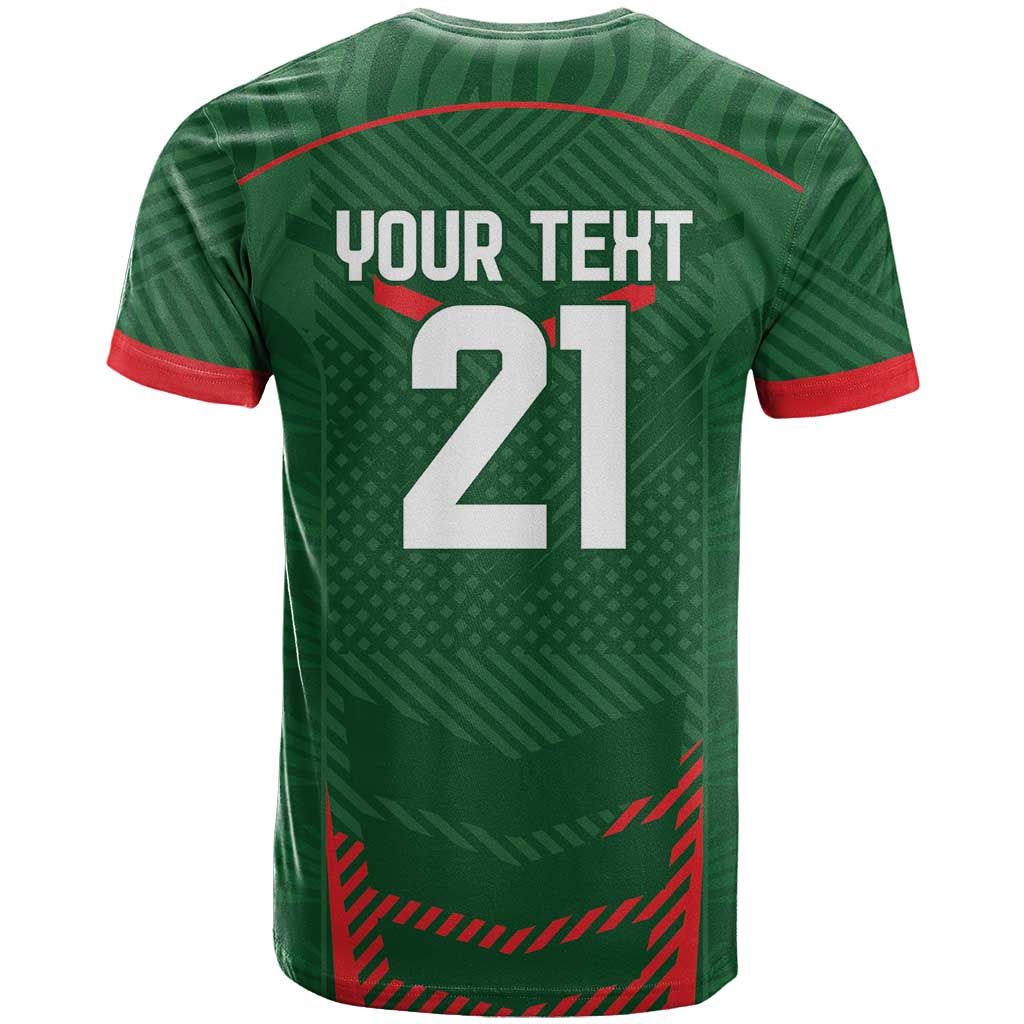 Custom Bangladesh Cricket T-Shirt Go Tigers Sporty Version Graphic Tee
