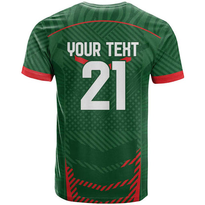 Custom Bangladesh Cricket T-Shirt Go Tigers Sporty Version Graphic Tee