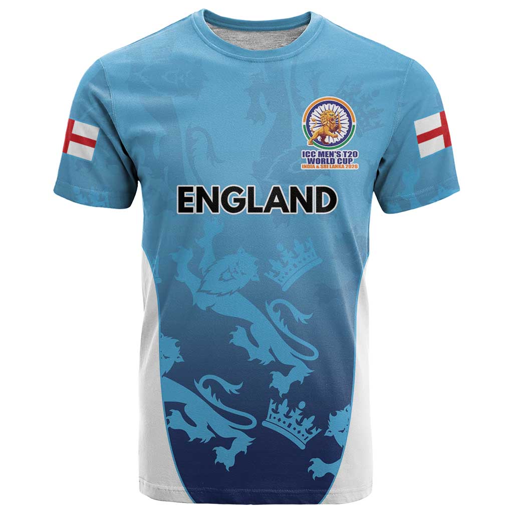 England Cricket Spirit 2026 T-Shirt World T20 Edition Graphic Tee