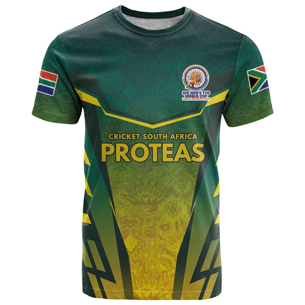 South Africa Cricket Spirit 2026 T-Shirt World T20 Edition Graphic Tee
