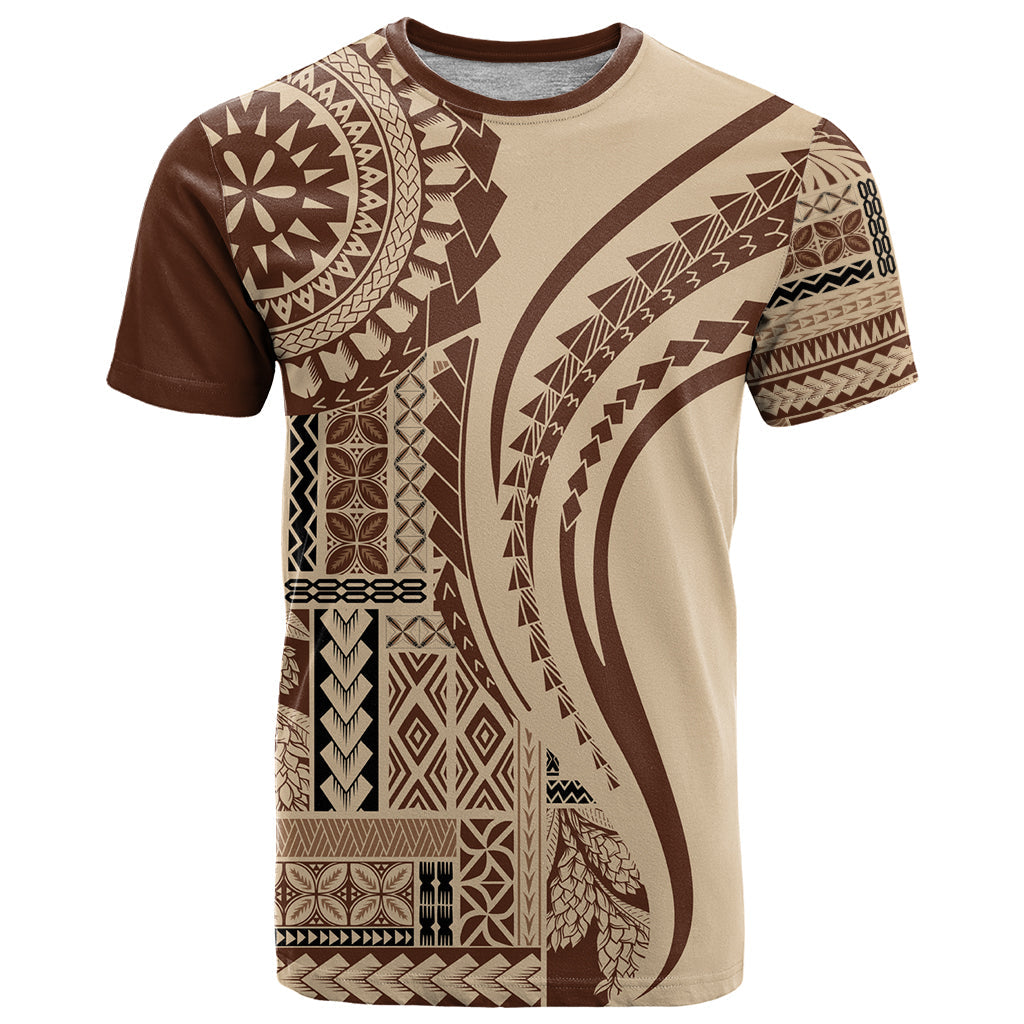 Samoa Siapo Arty T-Shirt Brown Style Graphic Tee