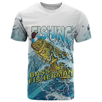 Bass Fishing Vintage T-Shirt Graphic Tee