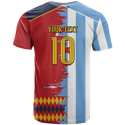 Custom Argentina and Spain T-Shirt 2026 Battle Finalissima Graphic Tee