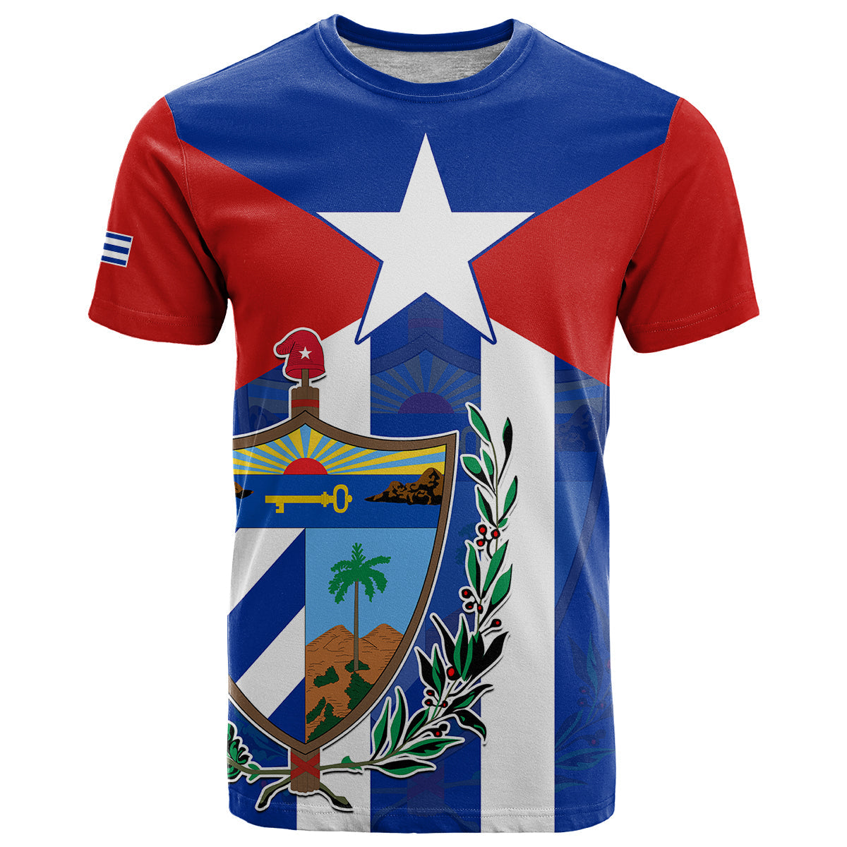 Cuba Simple Coat Of Arms T-Shirt Graphic Tee