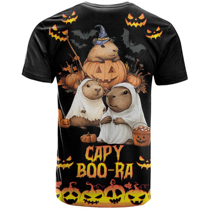 Capy-Boo-Ra Spooky Season T-Shirt Graphic Tee