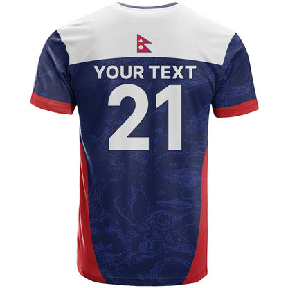 Custom Nepal Cricket Spirit 2026 T-Shirt World T20 Edition Graphic Tee