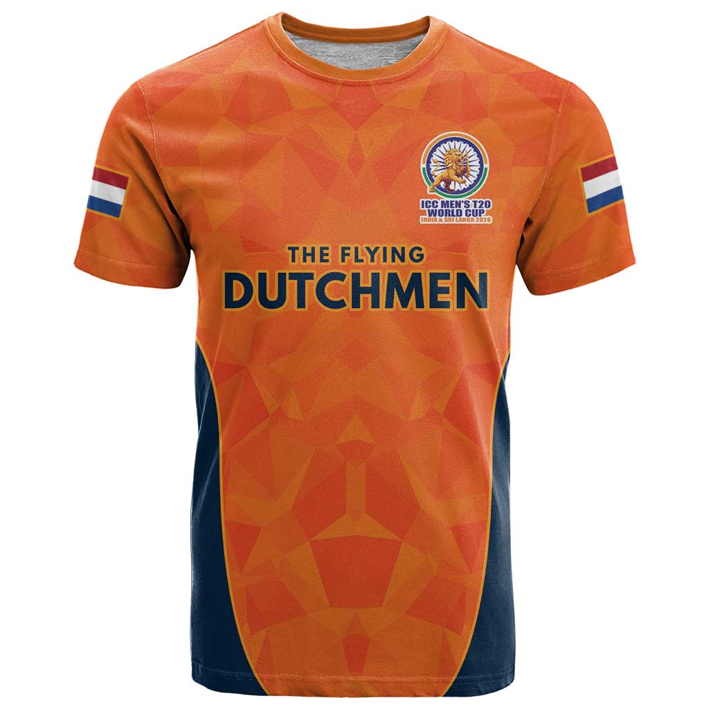 Custom Netherlands Cricket Spirit 2026 T-Shirt World T20 Edition Graphic Tee