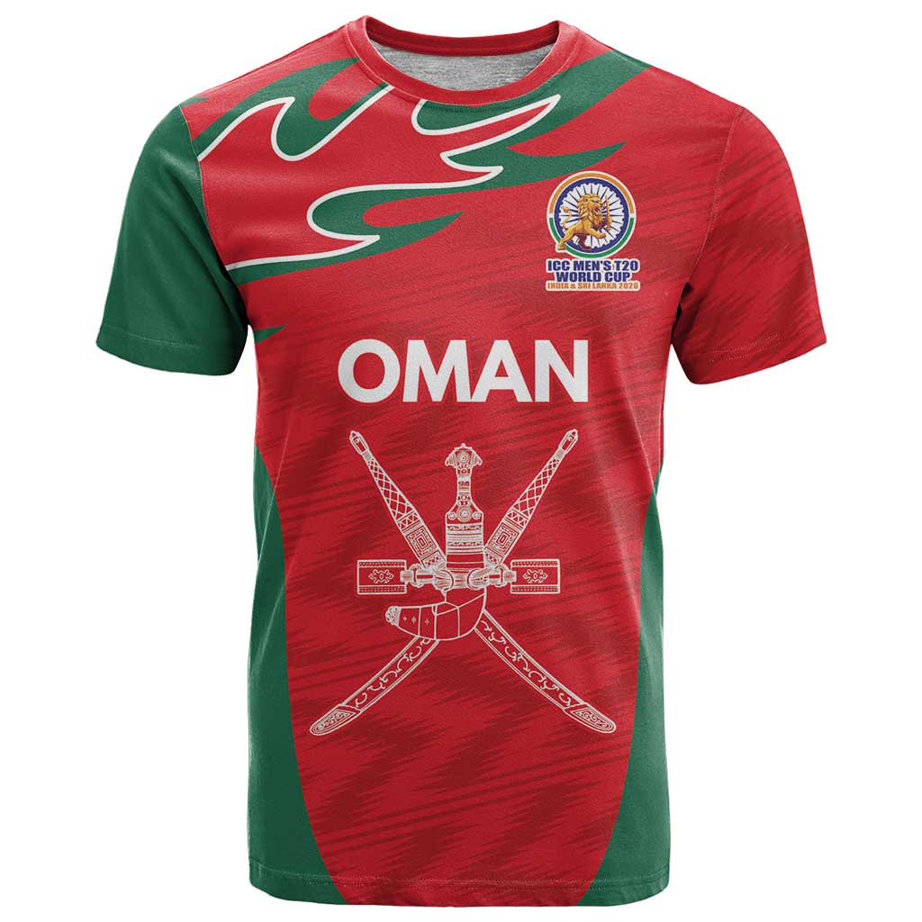 Custom Oman Cricket Spirit 2026 T-Shirt World T20 Edition Graphic Tee