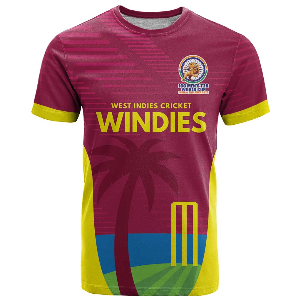 Custom West Indies Cricket Spirit 2026 T-Shirt World T20 Edition Graphic Tee