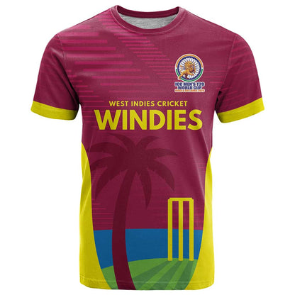 Custom West Indies Cricket Spirit 2026 T-Shirt World T20 Edition Graphic Tee