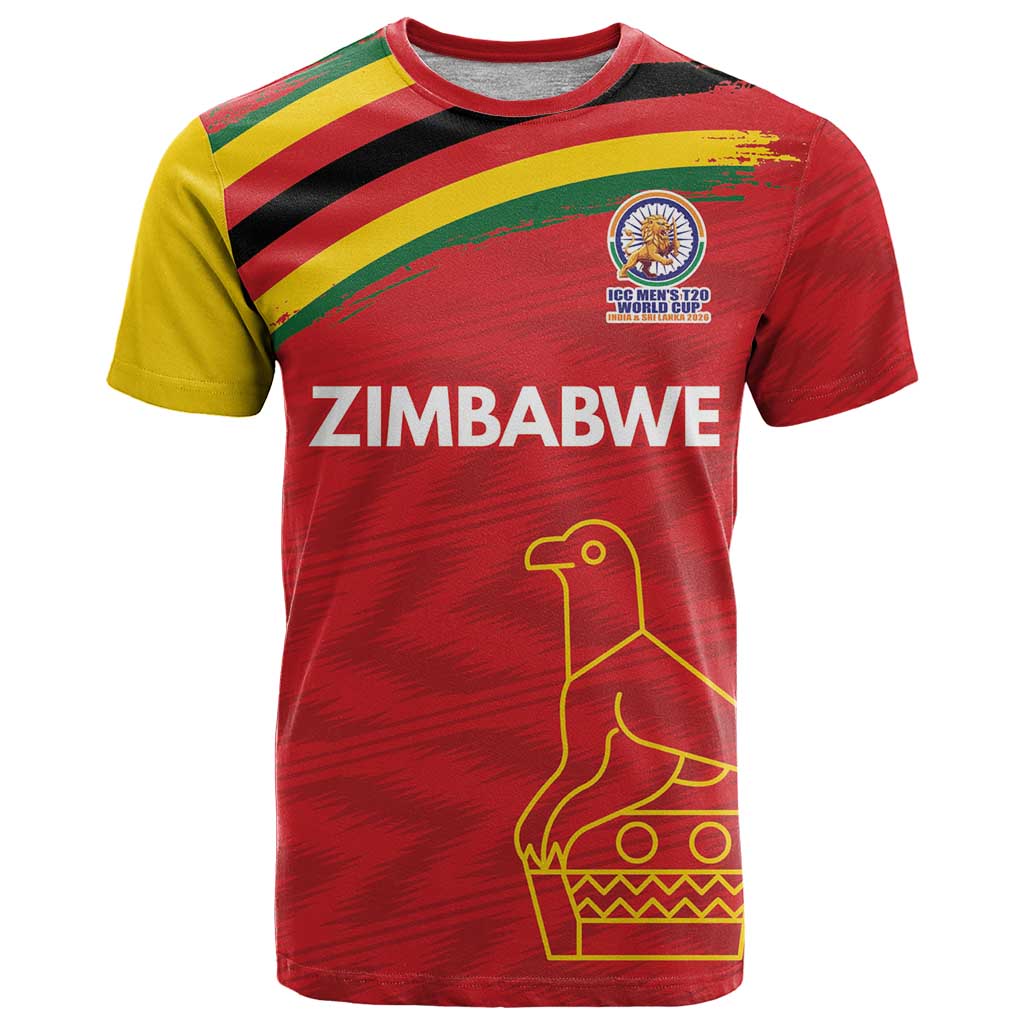 Custom Zimbabwe Cricket Spirit 2026 T-Shirt World T20 Edition Graphic Tee