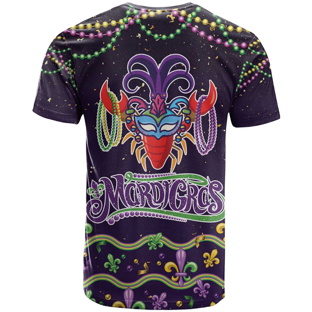 Come At Me Breaux Crawfish Beads T-Shirt Mardi Gras Carnival Graphic Tee