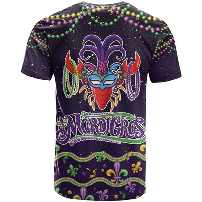 Come At Me Breaux Crawfish Beads T-Shirt Mardi Gras Carnival Graphic Tee