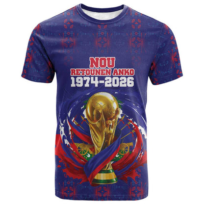 Custom Haiti Grenadye Alaso T-Shirt Blue Nou Retounen Anko 1974-2026 Graphic Tee